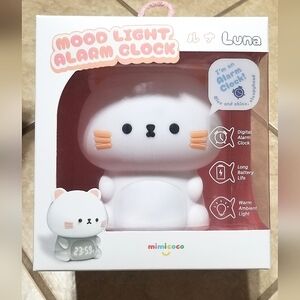 Mimicoco Luna The Cat Mood Light Alarm Clock
